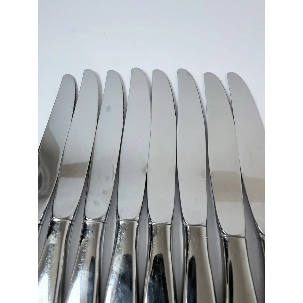 Oneida Community Stainless Flatware Frostfire Dinner Knives 9